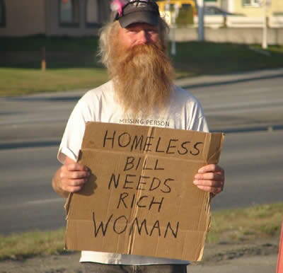 funny homeless signs. Homeless Poeple#39;s Signs That
